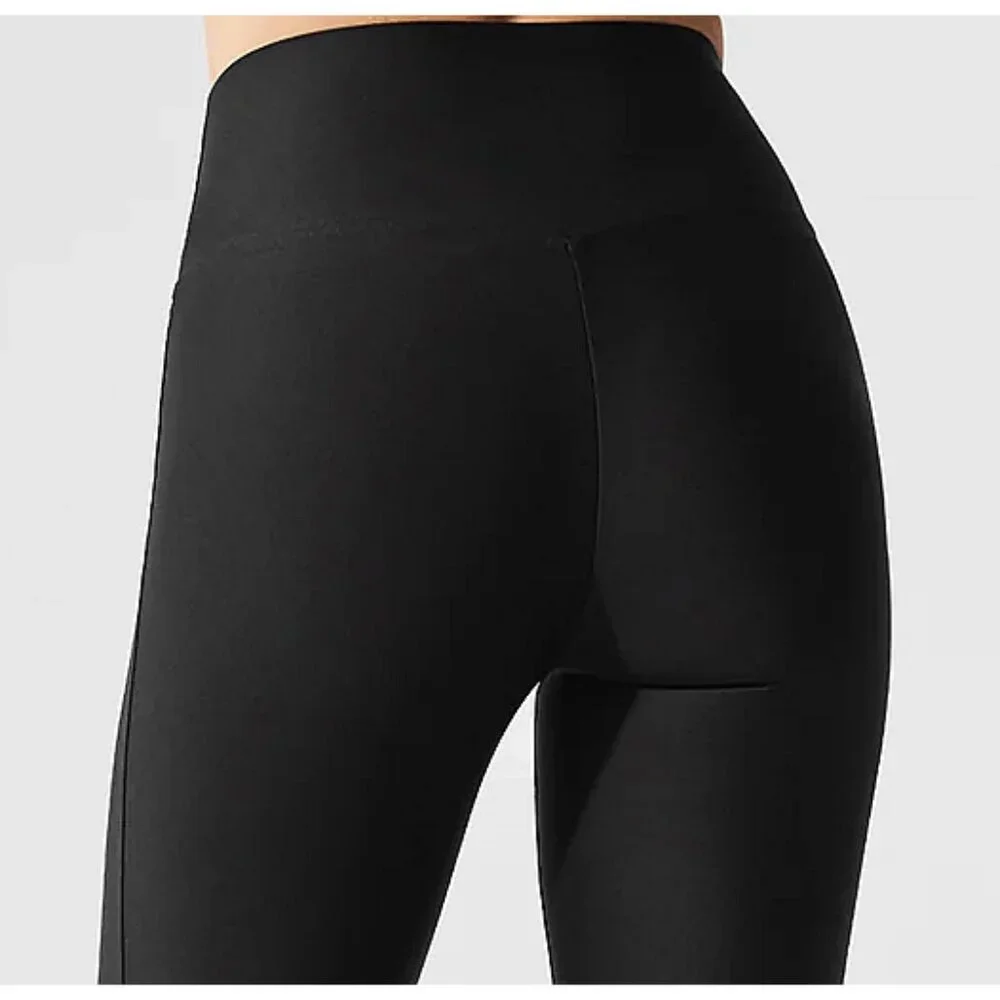 Alo Airlift High-Waist Sleek Leggings Black High-Rise Waist Waisted Tights Pants